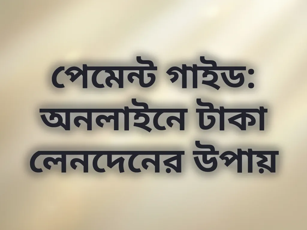 পেমেন্ট গাইড